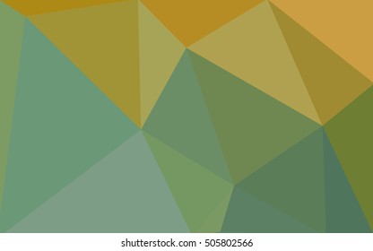 Multicolor green, yellow, orange polygonal illustration, which consist of triangles. Geometric background in Origami style with gradient. Triangular design for your business.