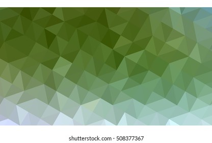 Multicolor green, yellow, orange polygonal illustration, which consist of triangles. Geometric background in Origami style with gradient. Triangular design for your business.