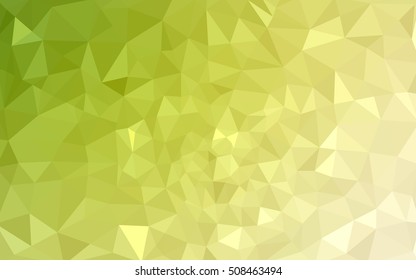 Multicolor green, yellow, orange polygonal illustration, which consist of triangles. Geometric background in Origami style with gradient. Triangular design for your business.