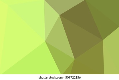 Multicolor green, yellow, orange polygonal illustration, which consist of triangles. Geometric background in Origami style with gradient. Triangular design for your business.