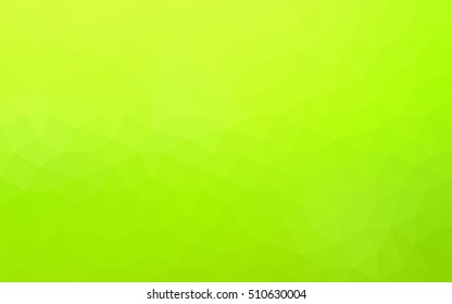 Multicolor green, yellow, orange polygonal illustration, which consist of triangles. Geometric background in Origami style with gradient. Triangular design for your business.