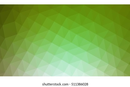 Multicolor green, yellow, orange polygonal illustration, which consist of triangles. Geometric background in Origami style with gradient. Triangular design for your business.