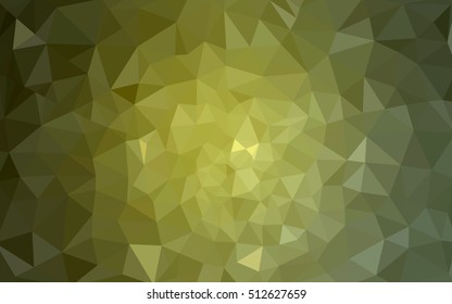 Multicolor green, yellow, orange polygonal illustration, which consist of triangles. Geometric background in Origami style with gradient. Triangular design for your business.