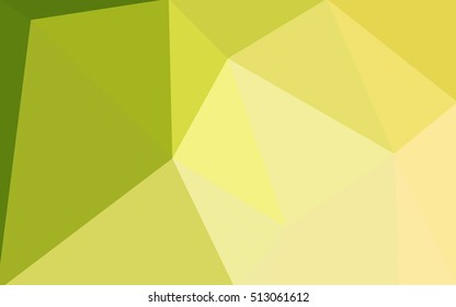 Multicolor green, yellow, orange polygonal illustration, which consist of triangles. Geometric background in Origami style with gradient. Triangular design for your business.