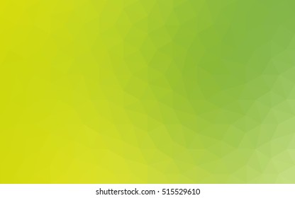Multicolor green, yellow, orange polygonal illustration, which consist of triangles. Geometric background in Origami style with gradient. Triangular design for your business.