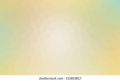 Multicolor green, yellow, orange polygonal illustration, which consist of triangles. Geometric background in Origami style with gradient. Triangular design for your business.