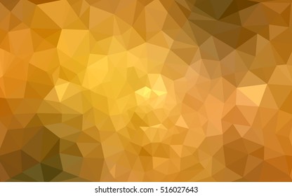 Multicolor green, yellow, orange polygonal illustration, which consist of triangles. Geometric background in Origami style with gradient. Triangular design for your business.