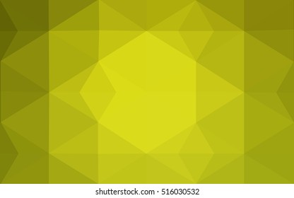 Multicolor green, yellow, orange polygonal illustration, which consist of triangles. Geometric background in Origami style with gradient. Triangular design for your business.