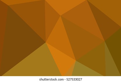Multicolor green, yellow, orange polygonal illustration, which consist of triangles. Geometric background in Origami style with gradient. Triangular design for your business.