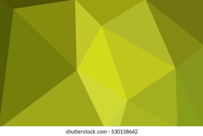 Multicolor green, yellow, orange polygonal illustration, which consist of triangles. Geometric background in Origami style with gradient. Triangular design for your business.