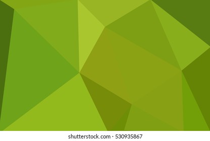 Multicolor green, yellow, orange polygonal illustration, which consist of triangles. Geometric background in Origami style with gradient. Triangular design for your business.