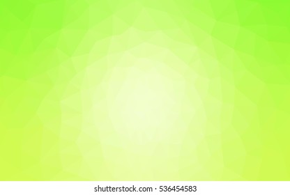 Multicolor green, yellow, orange polygonal illustration, which consist of triangles. Geometric background in Origami style with gradient. Triangular design for your business.
