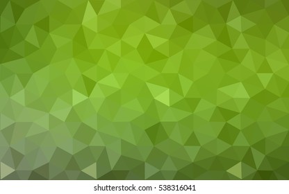 Multicolor green, yellow, orange polygonal illustration, which consist of triangles. Geometric background in Origami style with gradient. Triangular design for your business.