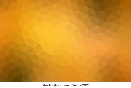 Multicolor green, yellow, orange polygonal illustration, which consist of triangles. Geometric background in Origami style with gradient. Triangular design for your business.