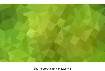 Multicolor green, yellow, orange polygonal illustration, which consist of triangles. Geometric background in Origami style with gradient. Triangular design for your business.
