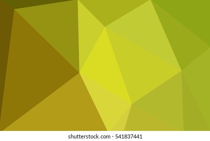 Multicolor green, yellow, orange polygonal illustration, which consist of triangles. Geometric background in Origami style with gradient. Triangular design for your business.