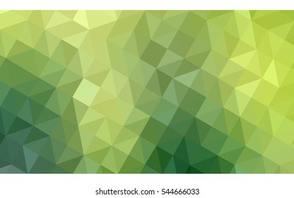 Multicolor green, yellow, orange polygonal illustration, which consist of triangles. Geometric background in Origami style with gradient. Triangular design for your business.
