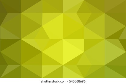 Multicolor green, yellow, orange polygonal illustration, which consist of triangles. Geometric background in Origami style with gradient. Triangular design for your business.