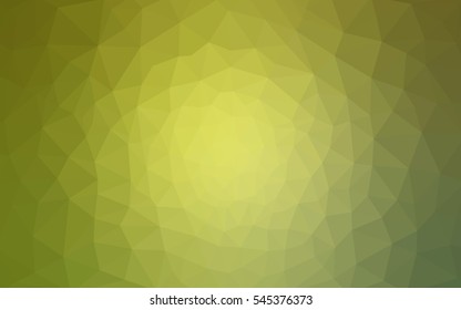 Multicolor green, yellow, orange polygonal illustration, which consist of triangles. Geometric background in Origami style with gradient. Triangular design for your business.