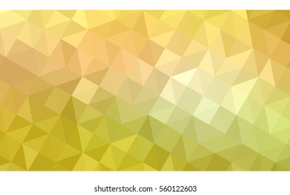Multicolor green, yellow, orange polygonal illustration, which consist of triangles. Geometric background in Origami style with gradient. Triangular design for your business.
