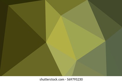 Multicolor green, yellow, orange polygonal illustration, which consist of triangles. Geometric background in Origami style with gradient. Triangular design for your business.