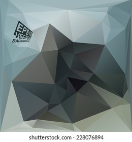 Multicolor ( Green,Blue,Gray,Black ) Design Templates. Geometric Triangular Abstract Modern Vector Background. 