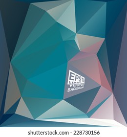 Multicolor ( Green,Blue,Rose ) Design Templates. Geometric Triangular Abstract Modern Vector Background. 