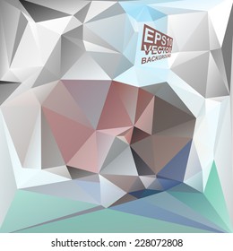 Multicolor ( Green,Blue,Rose,Gray ) Design Templates. Geometric Triangular Abstract Modern Vector Background. 