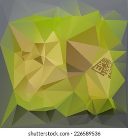 Multicolor ( Green,Brown,Gray,Coffee ) Design Templates. Geometric Triangular Abstract Modern Vector Background. 