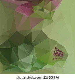 Multicolor ( Green,Rose,Violet ) Design Templates. Geometric Triangular Abstract Modern Vector Background. 