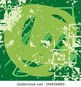 Multi-color grunge abstract background. Paint blot texture