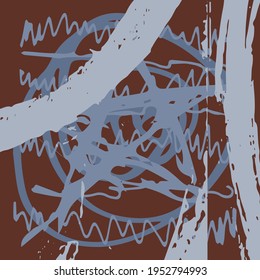 Multi-color grunge abstract background. Paint blot texture