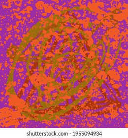 Multi-color grunge abstract background. Paint blot texture
