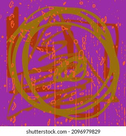 Multi-color grunge abstract background. Paint blot texture