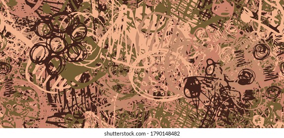 Multi-color grunge background seamless. Abstract geometric pattern. Chaos and random. Modern art drawing painting