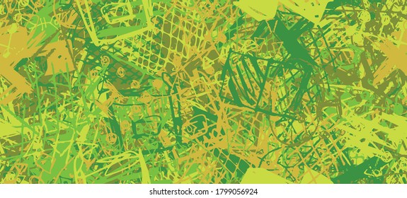 Multi-color grunge background seamless. Abstract geometric pattern. Chaos and random. Modern art drawing painting
