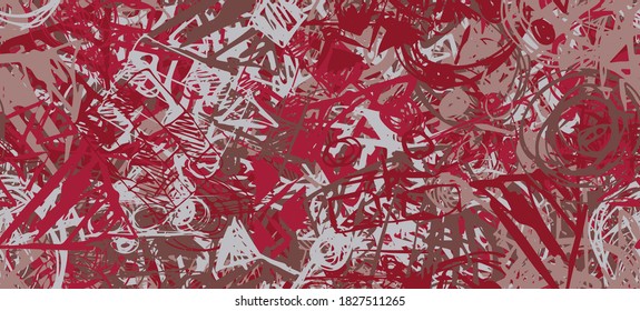 Multi-color grunge background seamless. Abstract geometric pattern. Chaos and random. Modern art drawing painting