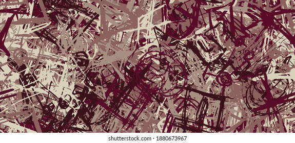 Multi-color grunge background seamless. Abstract geometric pattern. Chaos and random. Modern art drawing painting