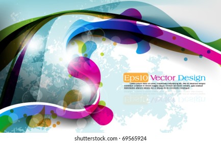 Diseño de concepto multicolor. vector eps10