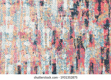 Patrón de textura geométrica multicolor. Sucio con manchas. Resumen del fondo geométrico moderno.