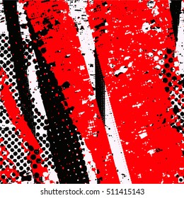 Multicolor grunge halftone background.