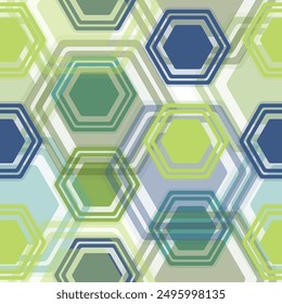 Multicolor Hexagon pattern abstract background geometric seamless wallpaper.  Abstract geometric background.