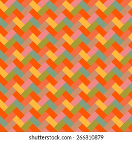 Multicolor hipster style vector pattern in cute childish colors. Seamless texture for web, print, fabric, textile, website, card background, summer spring fashion, wrapping paper, wallpaper
