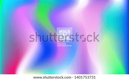 Multicolor holograhic modern vector background.