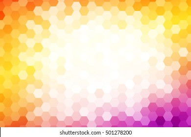 multicolor honeycomb background. red tone. vector illustration. for design, wallpaper, brochure