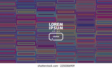 A multi-color horizontal rectangular pattern background