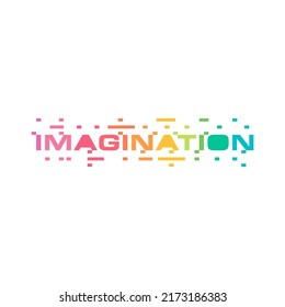 Multicolor Imagination Logo Gradient Imagination Word Stock Vector ...