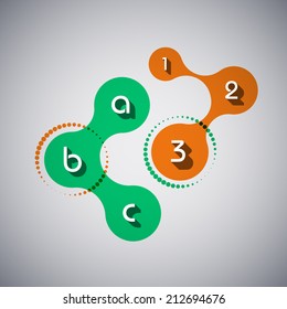 Multicolor Infographics Symbol with Selection Pointer