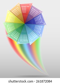 multicolor infographics vector illustration