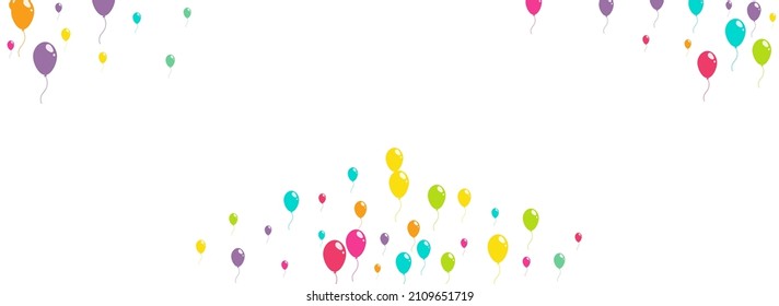 Vector de bolas inflable de Jubileo multicolor Fondo Panorámico Blanco. Ilustración del partido Baloon. Fondo inflable rojo y verde y amarillo. Afiche de la ronda de balón de dibujos animados.